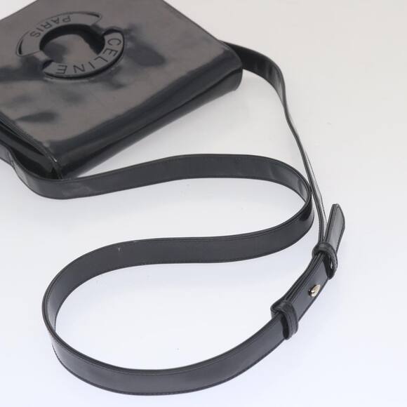 CELINE Shoulder Bag Enamel Navy - Picture 7 of 12